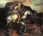 REMBRANDT Harmenszoon van Rijn The Polish Rider  A Lisowczyk on horseback. France oil painting reproduction